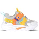 Vicco Birdy Hafif Çocuk Sneaker Erkek Çocuklar İçin Renkli Gri Taban Düz Malzeme