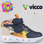 Vicco Dragus Ortopedik Işıklı Çocuk Bot Lacivert Kauçuk Taban ve Hafif Yapı ile Konforlu