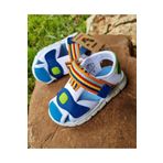 Vicco Flow Sandalet Erkek Bebek,hafif Faylon Taban Beyaz/saks Mavi
