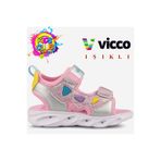Vicco Hilda Işıklı Ortopedik Çocuk Sandaleti, Pembe, 32 Numara