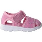Vicco Kız Çocuk Pembe Filet Sandalet Tekstil Malzeme ile Rahat Kullanım Sunar