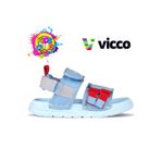VİCCO Kız Çocuk Sandalet, Mavi, 34 Numara