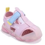 Vicco Live 332B525Y217 Pudra Ortopedik Günlük Işıklı Kız Çocuk Spor Sandalet PUDRA 19