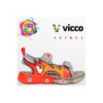 Vicco MEGA AYAKKABI VİCCO IŞIKLI SANDALET, Gri, 25