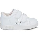 Vicco Oyo Okul Öncesi Beyaz Sneaker Kız Çocuk İçin Microfiber Malzeme ile Düz Taban