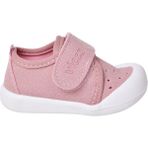 Vicco Pembe İlk Adım Ayakkabısı Kız Çocuklar İçin Tekstil Malzemeden Düz Tabanlı Güvenli Tasarım