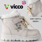 Vicco Punto Kürklü Ortopedik Çocuk Bot Bej