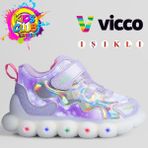 Vicco Sonya Ortopedik Taban Işıklı Çocuk Bot - Açık Lila