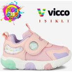 Vicco Tedi Işıklı Ortopedik Çocuk Spor Ayakkabı - Pudra