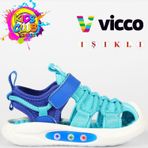 Vicco Thin İlk Adım Bebek Ortopedik Işıklı Çocuk Spor Sandalet