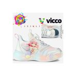 Vicco Yusi Akıllı Bağcıklı Işıklı Ortopedik Çocuk Spor Ayakkabı GÜMÜŞ