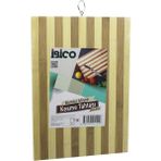 Vice Avm 24 X 34 X 1.4CM BEYAZ ÇİZGİLİ AHŞAP BAMBU KESİM PANOSU - KESME TAHTASI METAL KULPLU GO-53-vice 01331