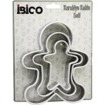 Vice Avm 3 Boy Metal Silikon Kenar Kılıflı Kurabiye Kalıp Seti 8 x 5.5cm - 9.5 x 8cm - 13.5 x 11CM GO53/1395