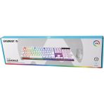 Vice Avm Beyaz Gökkuşağı Işıklı USB Kablolu Oyuncu Klavye - Mouse Set GO53/1395