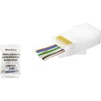 Vice Avm Cat6 Ez RJ45 Konnektör - 100 Adet Beyaz / Ekonomik Poşet Paket ND2414110107 Tg-V