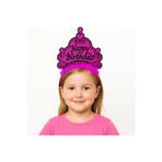 Vice Fuşya Happy Birthday Prenses Tacı – Doğum Günü Taç Aksesuarı GO-53-vice 04717