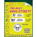 Vice Isim Baskılı Defter Kalem Okul Etiketi ( 198 Adet Kuromi Temalı ) - -- - Kuşe