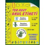 Vice Isim Baskılı Defter Kalem Okul Etiketi ( 198 Adet Robot Temalı ) - --