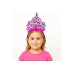 Vice Pembe Happy Birthday Prenses Tacı – Doğum Günü Taç Aksesuarı GO-53-vice 04710