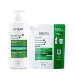Vichy Dercos Anti-Dandruff Normal ve Yağlı Saçlar için Kepek Karşıtı Refill Saç Bakım Seti