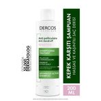 Vichy Dercos Anti-Dandruff Sensitive Shampoo, 200ml, Hassas Saç Derisi için Kepek Karşıtı Şampuan