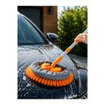 Vichy Mikrofiber Araç Yıkama Mopu Uzatmalı Saplı Oto Temizlik Fırçası Araç Kurulama Mopu VICHY-7026