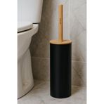 Vichy Siyah Silindir Bambu Saplı Klozet Fırçası VCH-6607