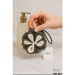 Vichy Vıchy Papatya Desenli Banyo Lifi Gri VCH-6577 60 gr %100 Cilt Dostu Malzeme ile Estetik Bakım