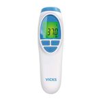 Vicks VNT200EU dokunmatik teknoloji içermeyen termometre (klinik olarak kanıtlanmış doğruluk, Fever InSight, sessiz mod, hızlı ölçüm) 125 g
