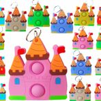 Victgame Rainbow Classroom Öğrenci Ödülü Doğum Günü Partisi Hediyesi ve Parti Hediyeleri, Mini Pop Balina Fidget Anahtarlık Kabarcık Hediye Çocuk Erkek Kız (24 Kale)