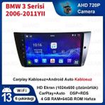 Victor BMW 3 Serisi (2006-2011)Android Sürüm 13 Kablosuz Carplay Navigasyon Multimedya 9 Inç Ekran Navigasyon Cihazı 4G Ram 64GB Hafıza - Siyah