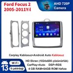 Victor Ford Focus 2 (2005-2011Yıl) Android Sürüm 13 Kablosuz Carplay Navigasyon Multimedya 9 Inç Ekran 4G Ram + 64GB Hafıza Çerçeve ve arka görüş kamerası dahildir - Siyah