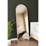 Victor Vallery Oval Metal Çerçeveli Ayaklı Influencer Boy Aynası 180x60 Cm Renksiz