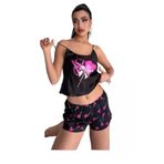Victoria Secret 7007 Kısa Saten İkili Şort Taakım