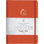 Victoria's Journals 16x22.5 cm Turuncu Canvas Gizli Spiralli Yaldızlı Sert Kapak Noktalı Defter