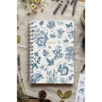 Victoria's Journals A5 Spiralli Süresiz-Motivasyon Sayfalı-Haftalık Planlayıcı Ajanda - Açık Mavi - Beyaz