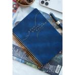 Victoria's Journals A5 Spiralli Vegan Deri Süresiz Planlayıcı Ajanda. 100 Gr. Ivory. 224 Sayfa. Lacivert
