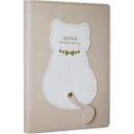 Victoria's Journals Geçmeli Kedili Defter A6 80 Gr. 192 Sayfa - Bej