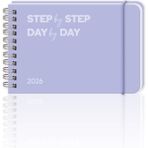 Victoria's Journals Haftalık Spiralli Yatay Cep Ajanda 2026 | 13,5x9,5 cm Soft Touch Kapak - Lila