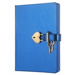 Victorias Journals Hush Hush Metalik Kilitli Defter 13x18 Cm Mavi