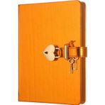 Victorias Journals Hush Kilitli Not Defteri 160 Yaprak Çizgisiz Turuncu 4401 13x18 cm