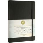 Victoria's Journals Venzi Siyah Çizgili Bloknot