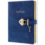 Victoria's Journals Vj Not Defteri Hush Hush Kilitli 13X18cm 80 Gram 160 Yaprak Çizgili Mavi 1331