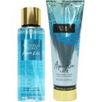 Victoria's Secret Aqua Kiss & Lace Vücut Losyonu Ve Spreyi 2'li Set
