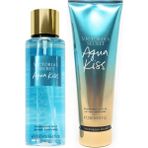 Victoria's Secret Aqua Kiss Vücut Spreyi ve Losyon Seti 2 Adet Tüm Cilt Tipleri İçin Özel Formül