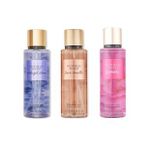 VICTORIA'S SECRET Bare Vanilla-Midnight Bloom-Romantic Vücut Spreyi Üçlü Set