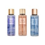 VICTORIA'S SECRET Bare Vanilla-Midnight Bloom-Rush Vücut Spreyi Üçlü Set