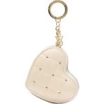 Victoria's Secret Heart Pouch Keychain - 01-Krem