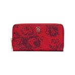 Victoria's Secret Large Wallet With Zip Red Floral Cüzdan - 240-Kırmızı