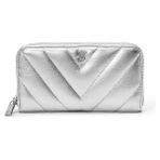 Victoria's Secret Large Wallet With Zip Silver Cüzdan
